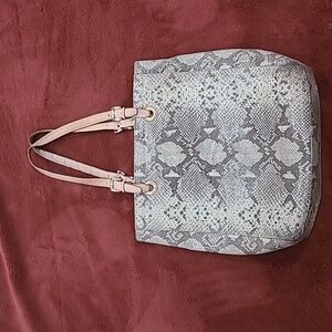 Michael Kors Python Snake Leather Hobo Tote Handbag.